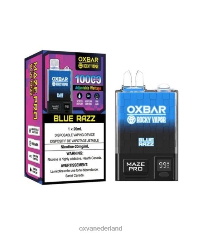 OXVA best vape - blauwe razernij XN82T26 OXVA OXBAR MAZE PRO 10000