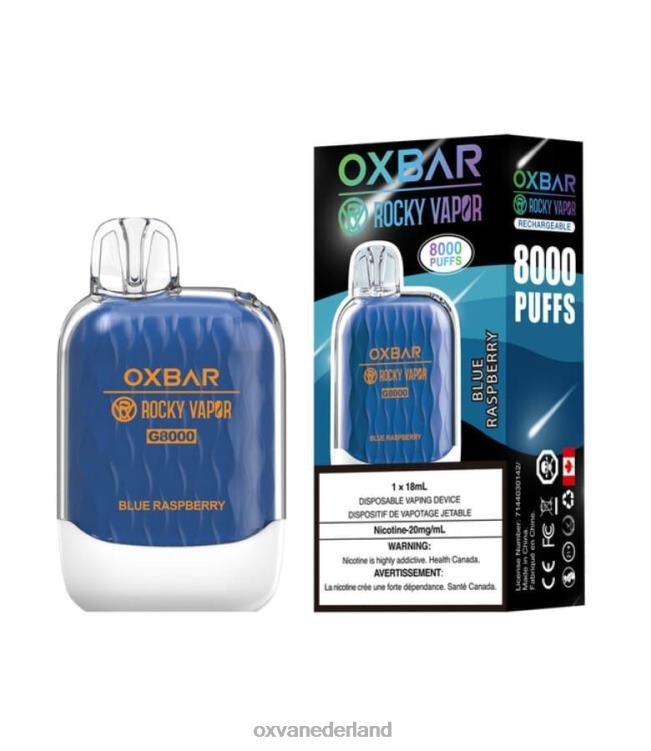 OXVA best vape - blauwe framboos XN82T36 OXVA OXBAR G8000